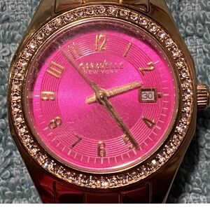 Pink and Gold Women's Watch Caravelle